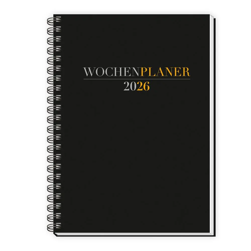 Cover: 4251901509635 | Trötsch Wochenplaner A5 mit Wire-O Schwarz 2026 | Taschenkalender | KG