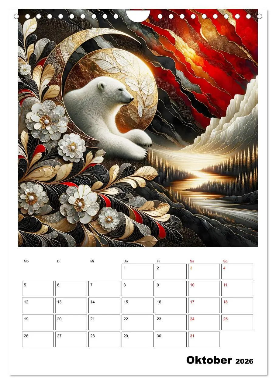 Bild: 9783457249635 | Tierische Mondlichtmagie (Wandkalender 2026 DIN A4 hoch), CALVENDO...