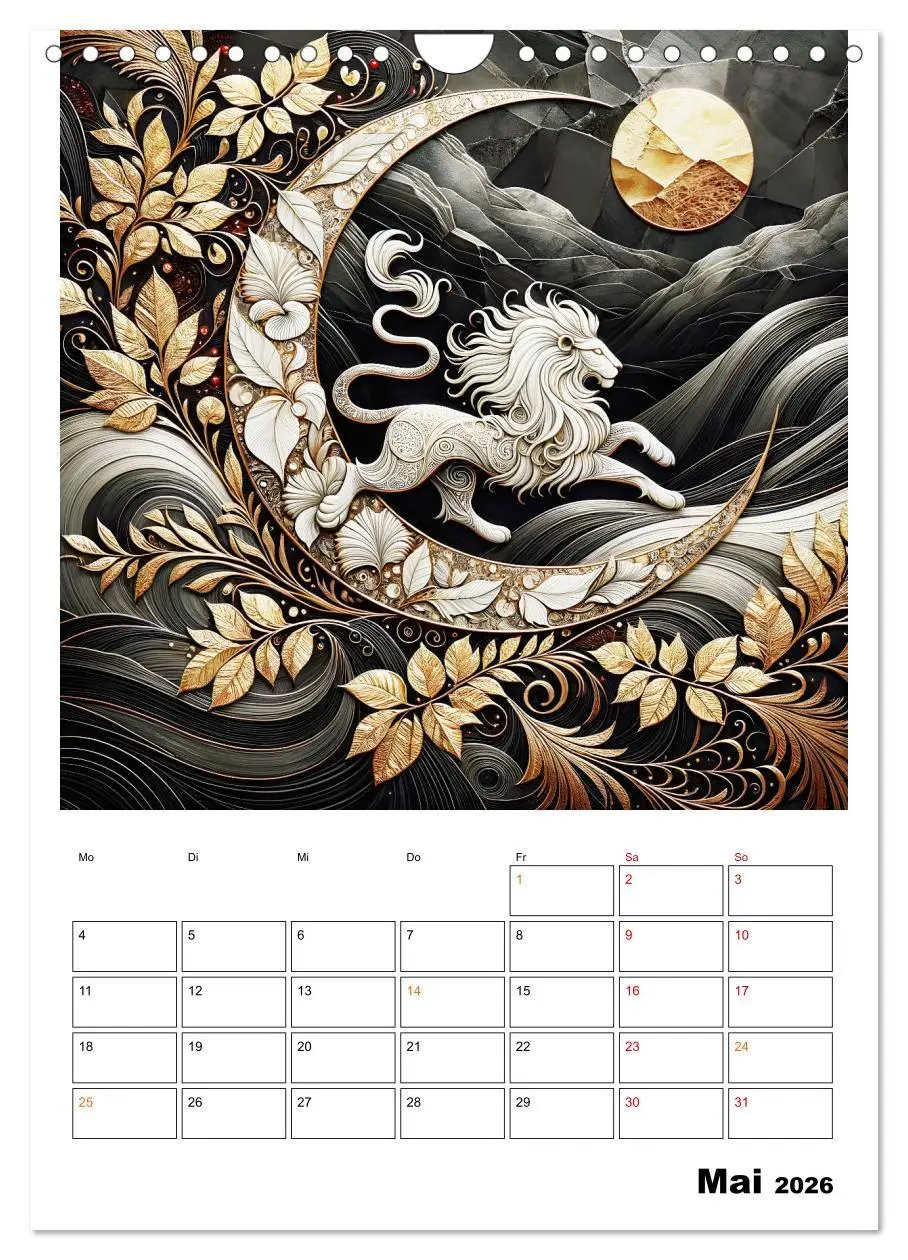 Bild: 9783457249635 | Tierische Mondlichtmagie (Wandkalender 2026 DIN A4 hoch), CALVENDO...