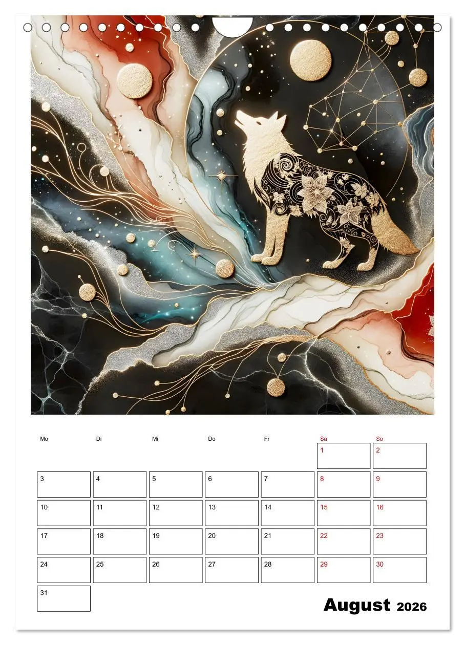 Bild: 9783457249635 | Tierische Mondlichtmagie (Wandkalender 2026 DIN A4 hoch), CALVENDO...