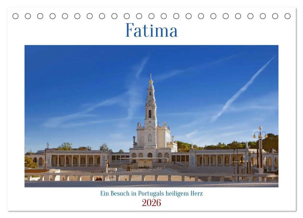 Cover: 9783457489635 | Fatima: Ein Besuch in Portugals heiligem Herz (Tischkalender 2026...
