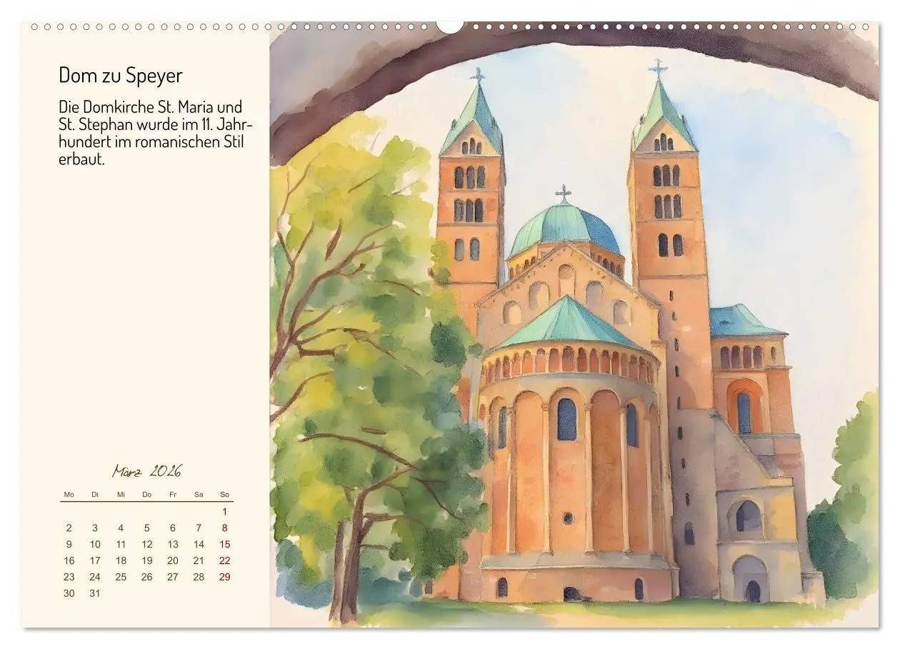 Bild: 9783516719635 | Deutschlands schönste Kirchen (hochwertiger Premium Wandkalender...