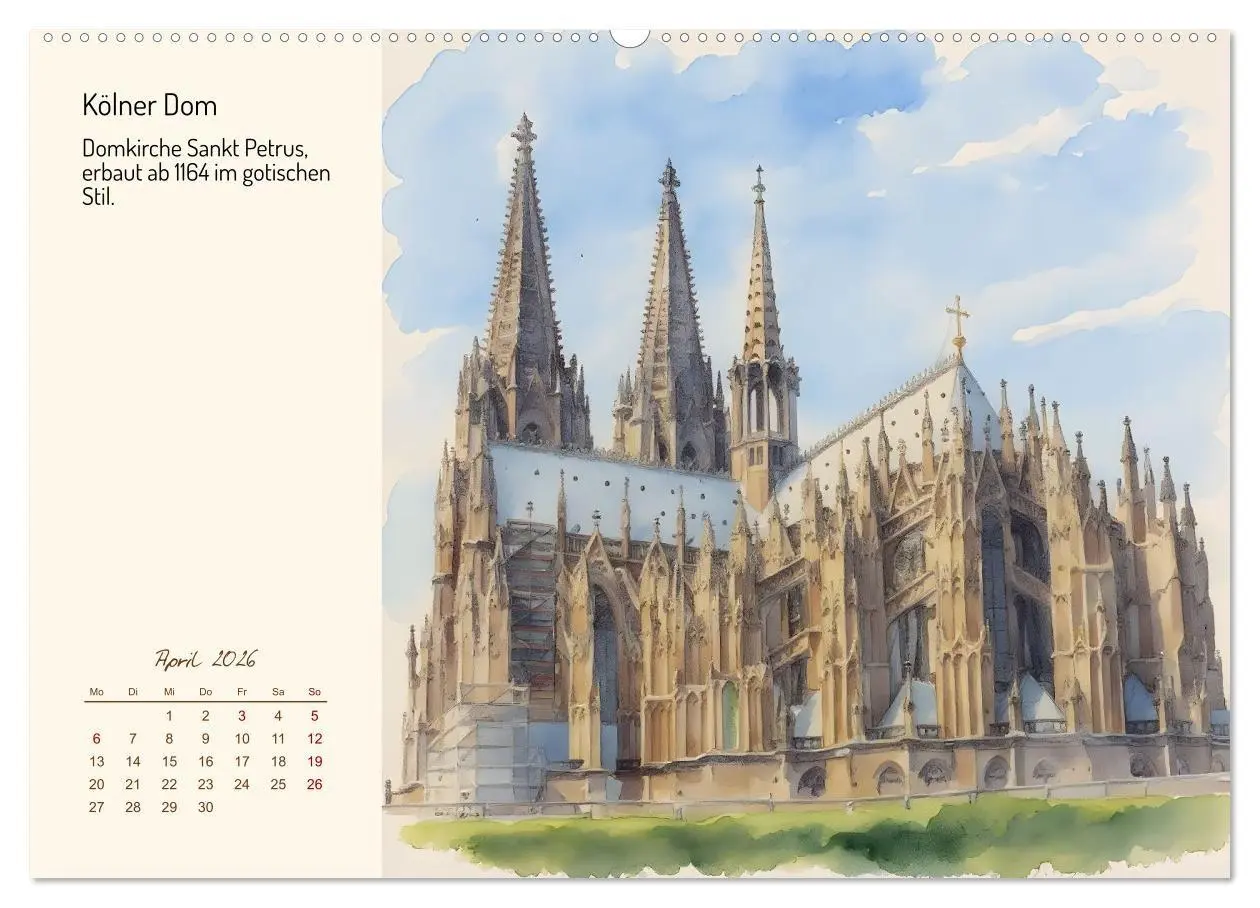 Bild: 9783516719635 | Deutschlands schönste Kirchen (hochwertiger Premium Wandkalender...