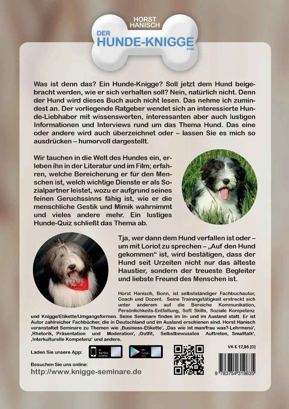 Rückseite: 9783754319635 | Hunde-Knigge 2100 | Horst Hanisch | Taschenbuch | 180 S. | Deutsch