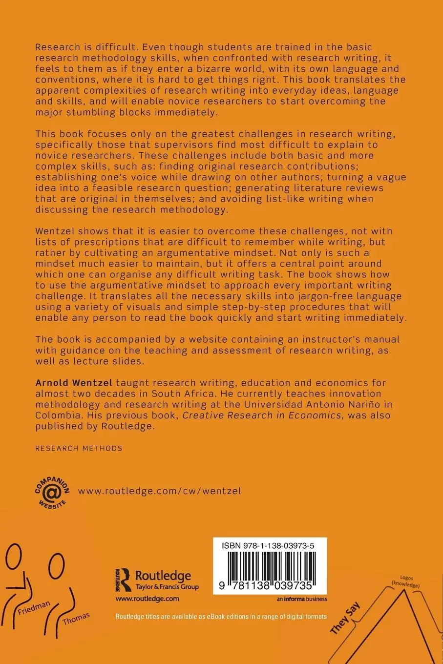 Rückseite: 9781138039735 | A Guide to Argumentative Research Writing and Thinking | Wentzel