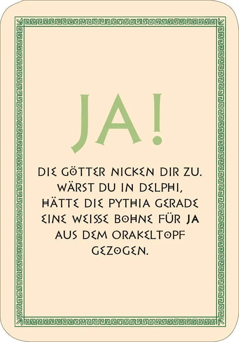 Bild: 9783845869735 | Frag die Götter | Dein Entscheidungsorakel. 50 Antwortkarten | Buch