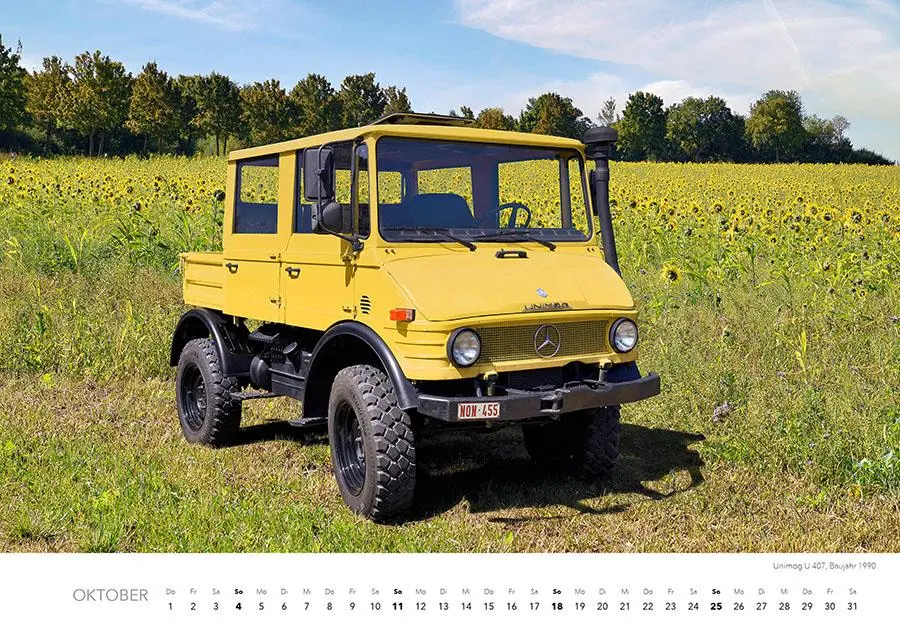 Bild: 9783966649735 | Unimog Klassiker Kalender 2026 | 12 perfekt restaurierte Unimogs