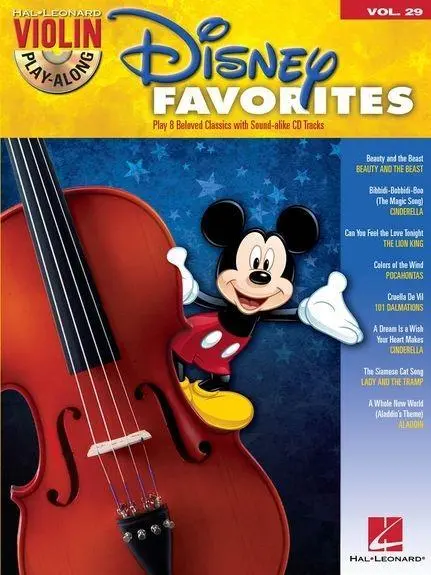 Cover: 9781458419835 | Disney Favorites Violin Play-Along Volume 29 Book/Online Audio | Alain