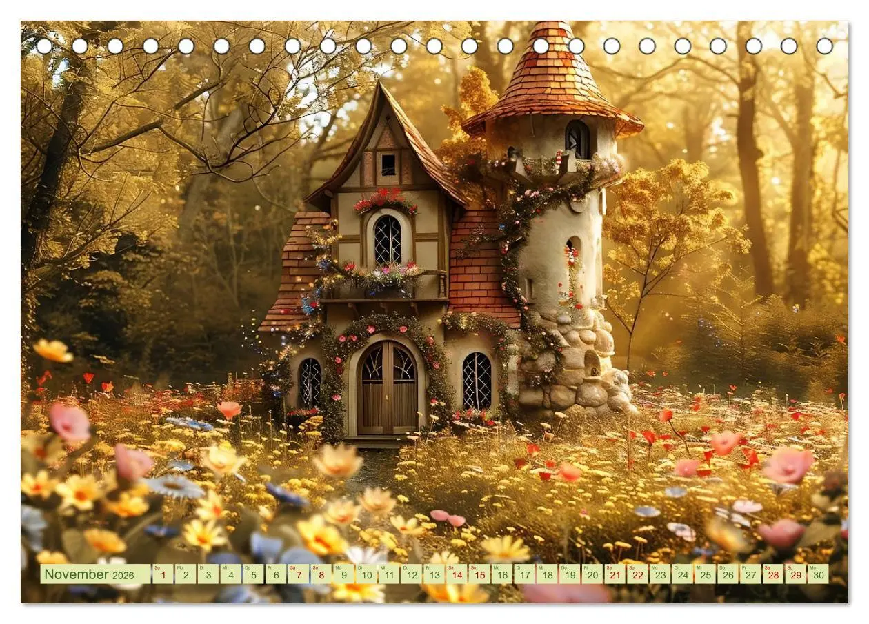 Bild: 9783457399835 | Das kleine Häuschen im Wald (Tischkalender 2026 DIN A5 quer),...