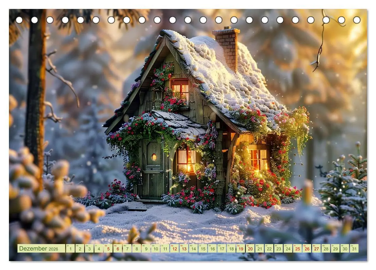Bild: 9783457399835 | Das kleine Häuschen im Wald (Tischkalender 2026 DIN A5 quer),...