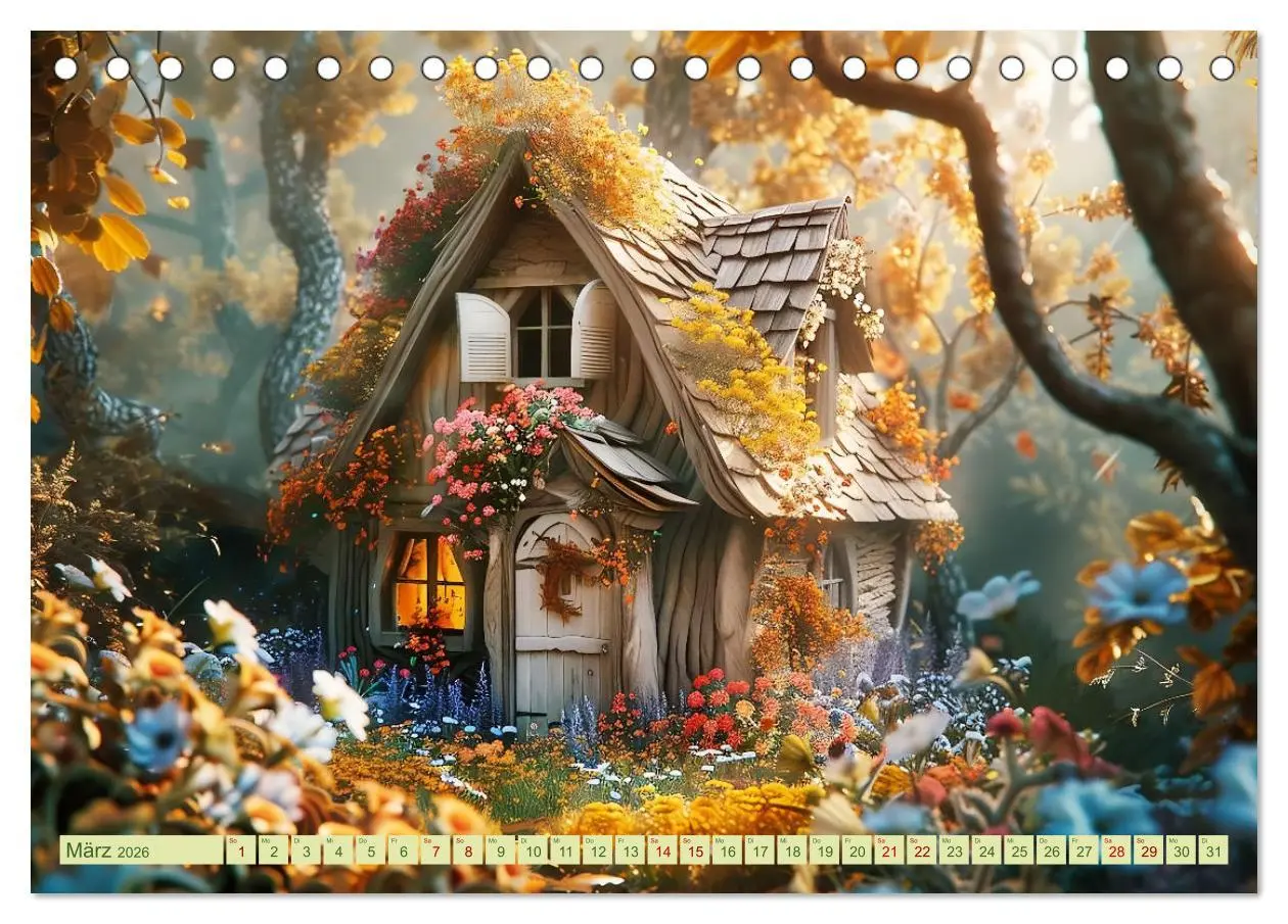 Bild: 9783457399835 | Das kleine Häuschen im Wald (Tischkalender 2026 DIN A5 quer),...