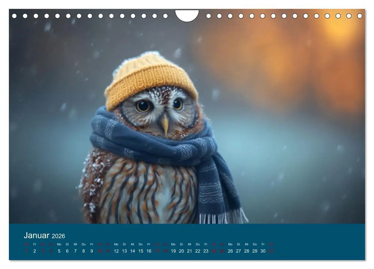 Bild: 9783457539835 | Eule gut... alles gut! (Wandkalender 2026 DIN A4 quer), CALVENDO...