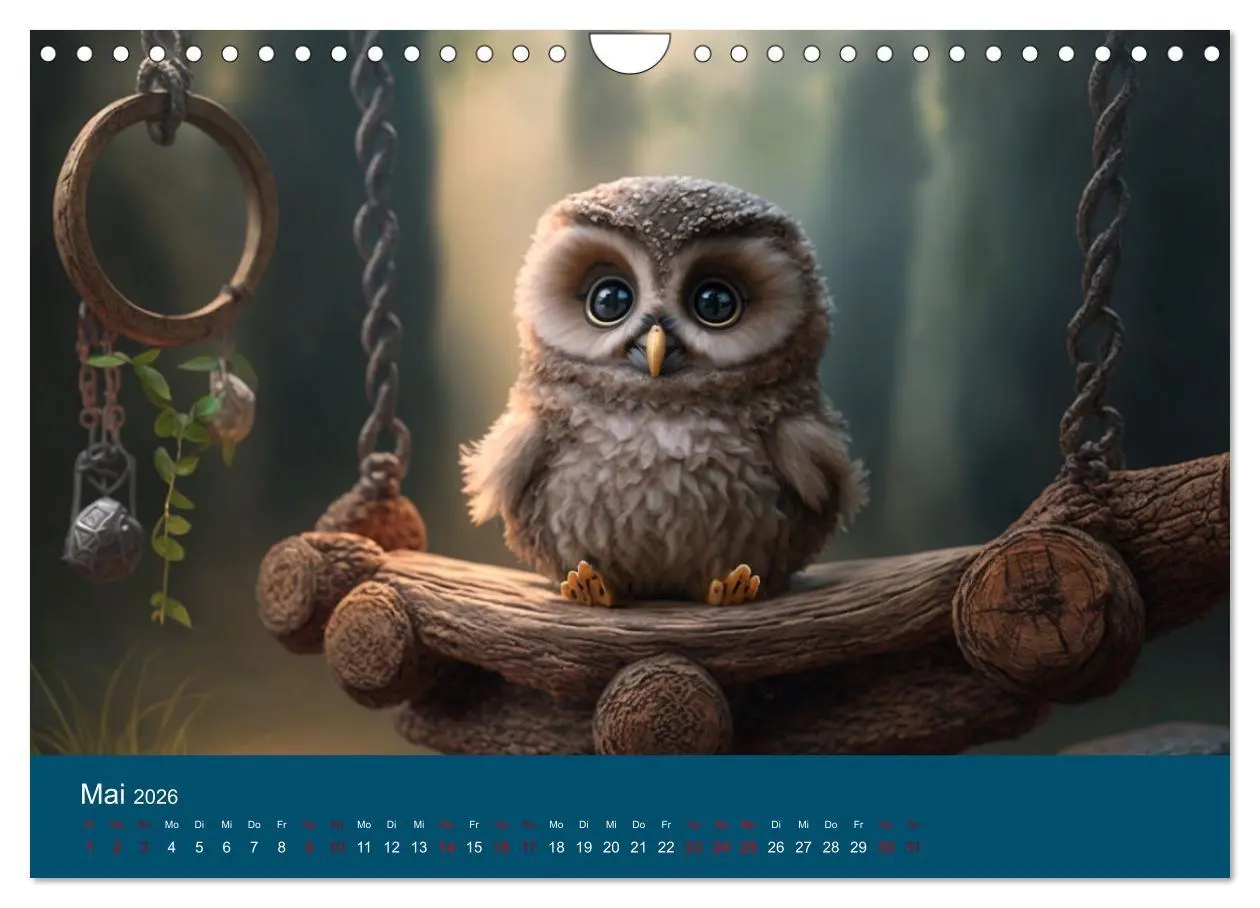 Bild: 9783457539835 | Eule gut... alles gut! (Wandkalender 2026 DIN A4 quer), CALVENDO...