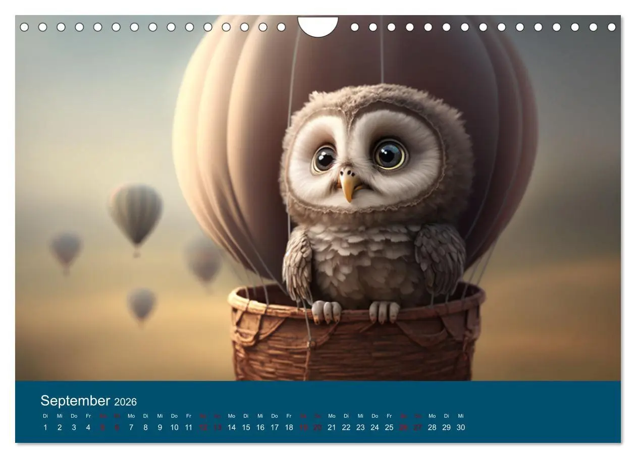 Bild: 9783457539835 | Eule gut... alles gut! (Wandkalender 2026 DIN A4 quer), CALVENDO...