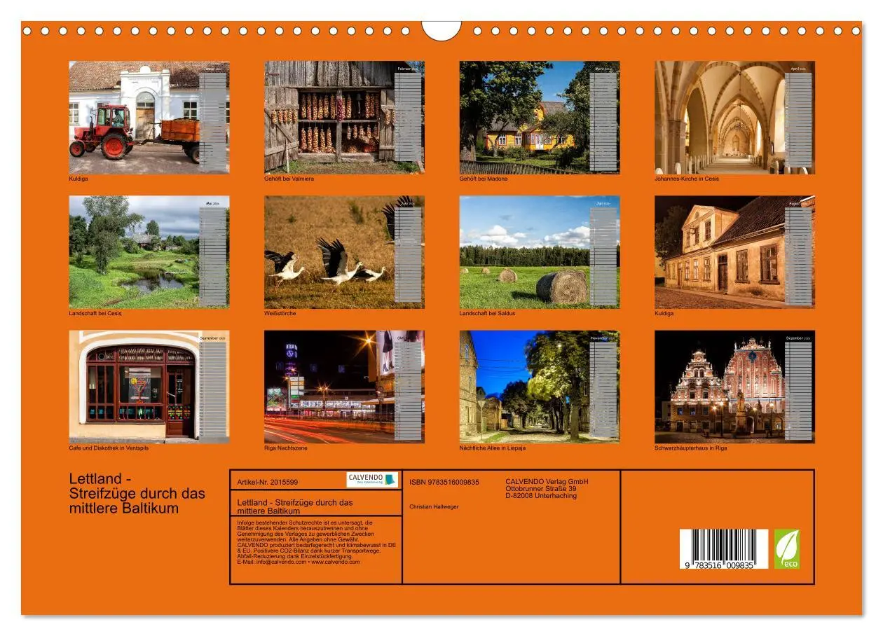 Bild: 9783516009835 | Lettland - Streifzüge durch das mittlere Baltikum (Wandkalender...