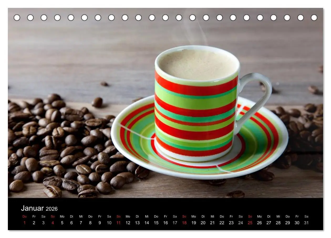 Bild: 9783516179835 | Kaffee &amp; Schokolade (Tischkalender 2026 DIN A5 quer), CALVENDO...