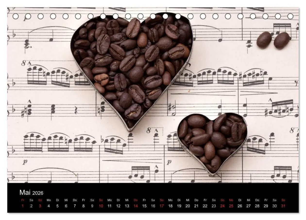 Bild: 9783516179835 | Kaffee &amp; Schokolade (Tischkalender 2026 DIN A5 quer), CALVENDO...