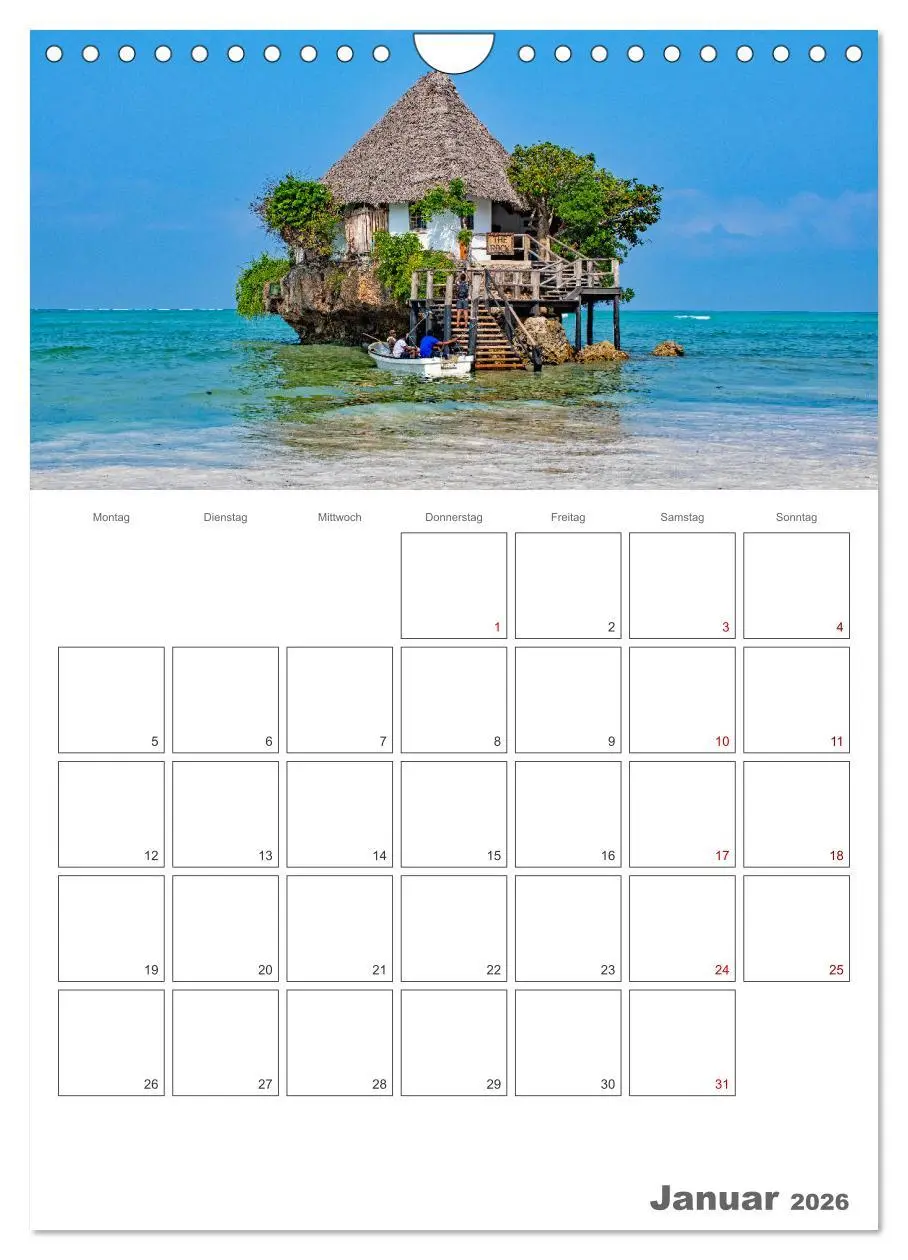 Bild: 9783516319835 | Sansibar - Traumreiseziel (Wandkalender 2026 DIN A4 hoch), CALVENDO...