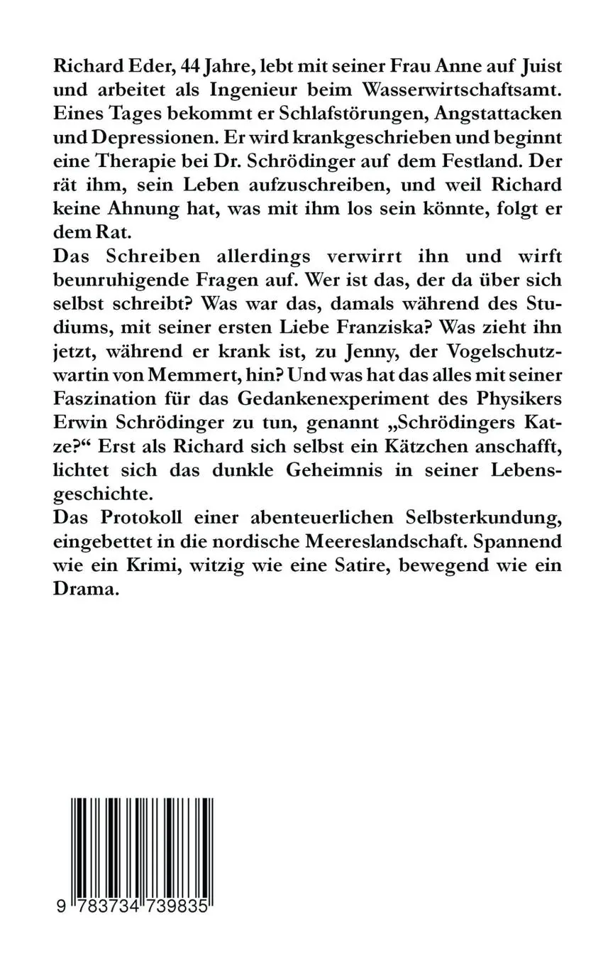 Rückseite: 9783734739835 | Schrödingers Kätzchen | Roman | Rainer Gross | Taschenbuch | 196 S.