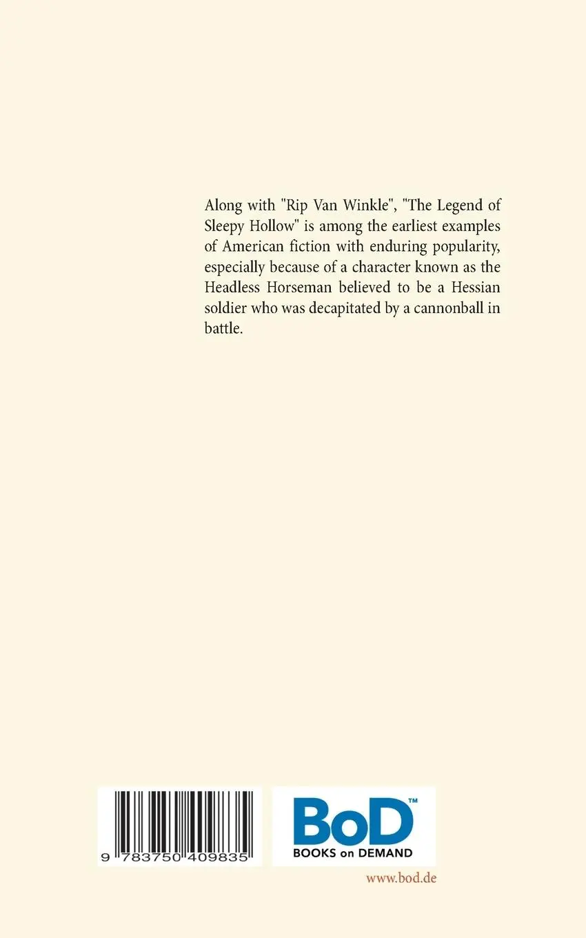 Rückseite: 9783750409835 | The Legend of Sleepy Hollow, Rip Van Winkle, The Spectre...