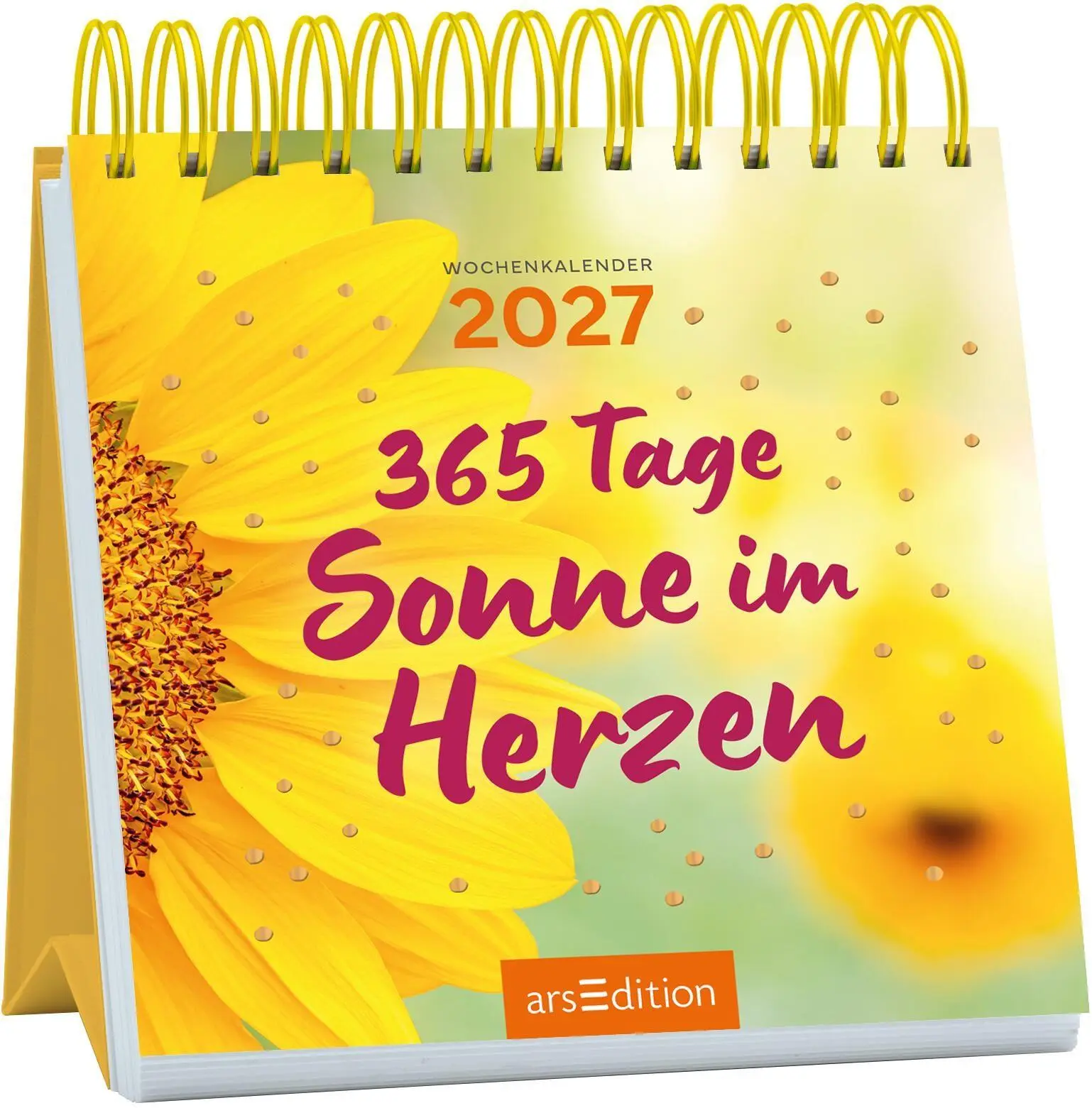 Cover: 4014489139935 | Mini-Wochenkalender 365 Tage Sonne im Herzen 2027 | Kalender | 108 S.