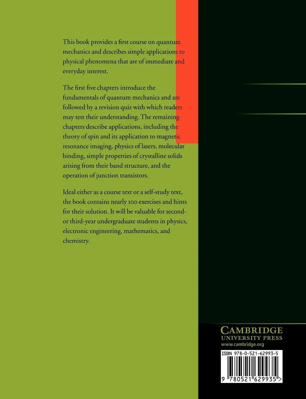 Rückseite: 9780521629935 | Essential Quantum Physics | Peter Landshoff (u. a.) | Taschenbuch
