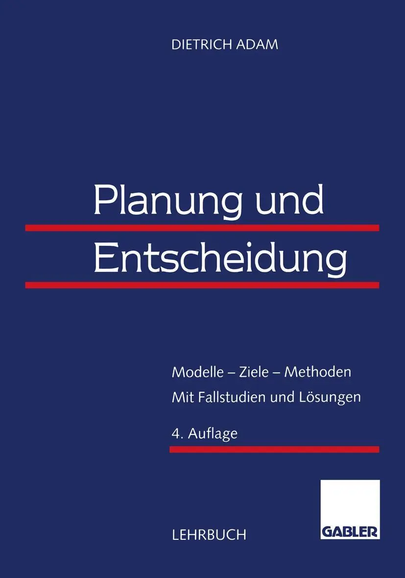 Cover: 9783322889935 | Planung und Entscheidung | Dietrich Adam | Taschenbuch | xvi | Deutsch