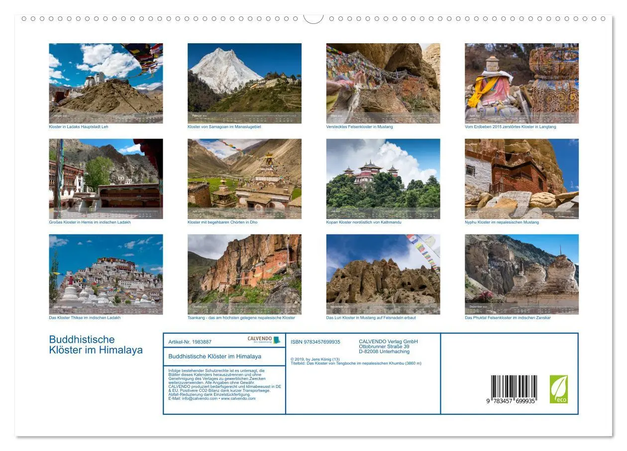 Bild: 9783457699935 | Buddhistische Klöster im Himalaya (hochwertiger Premium...