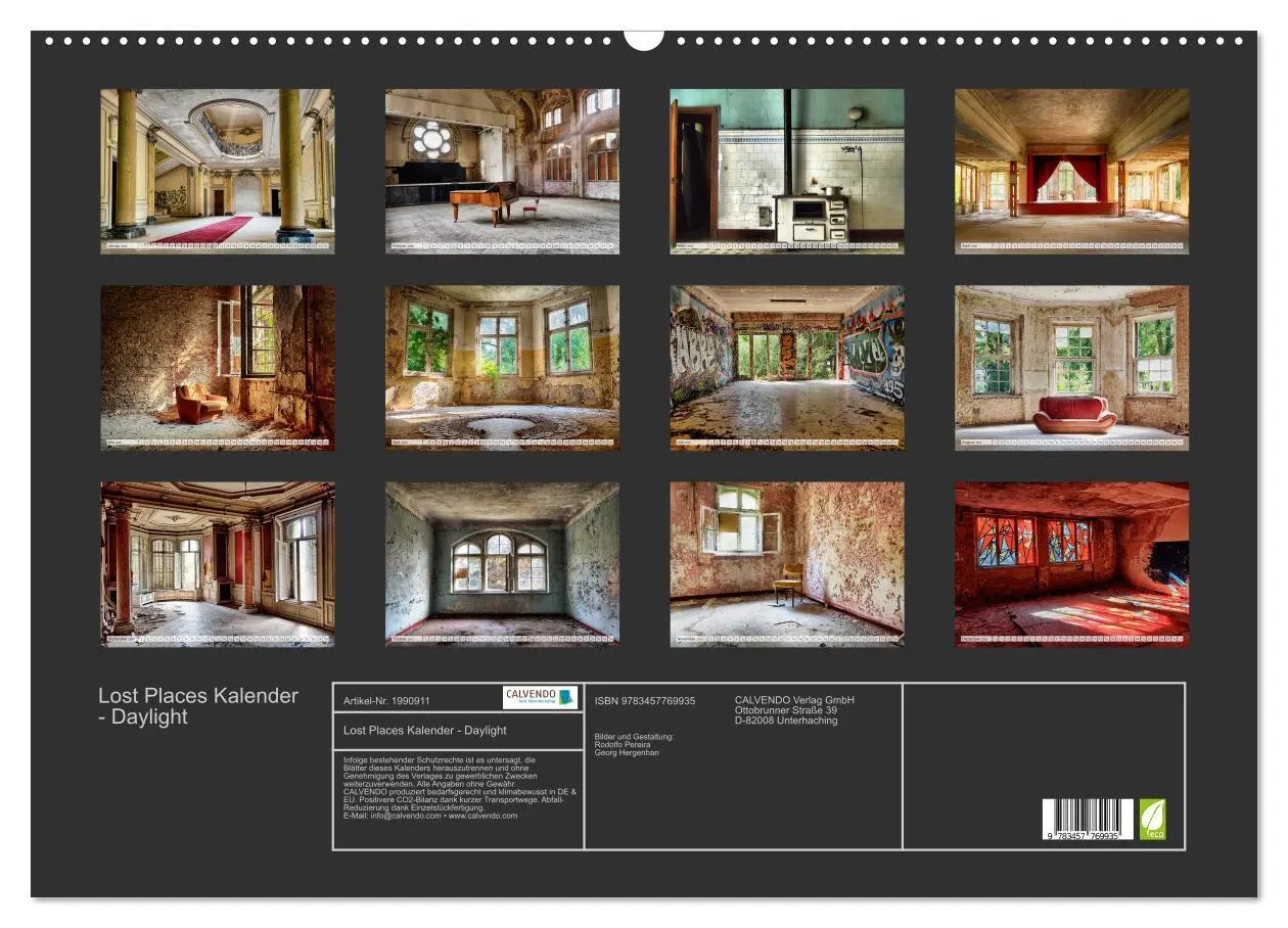 Bild: 9783457769935 | Lost Places Kalender - Daylight (Wandkalender 2026 DIN A2 quer),...