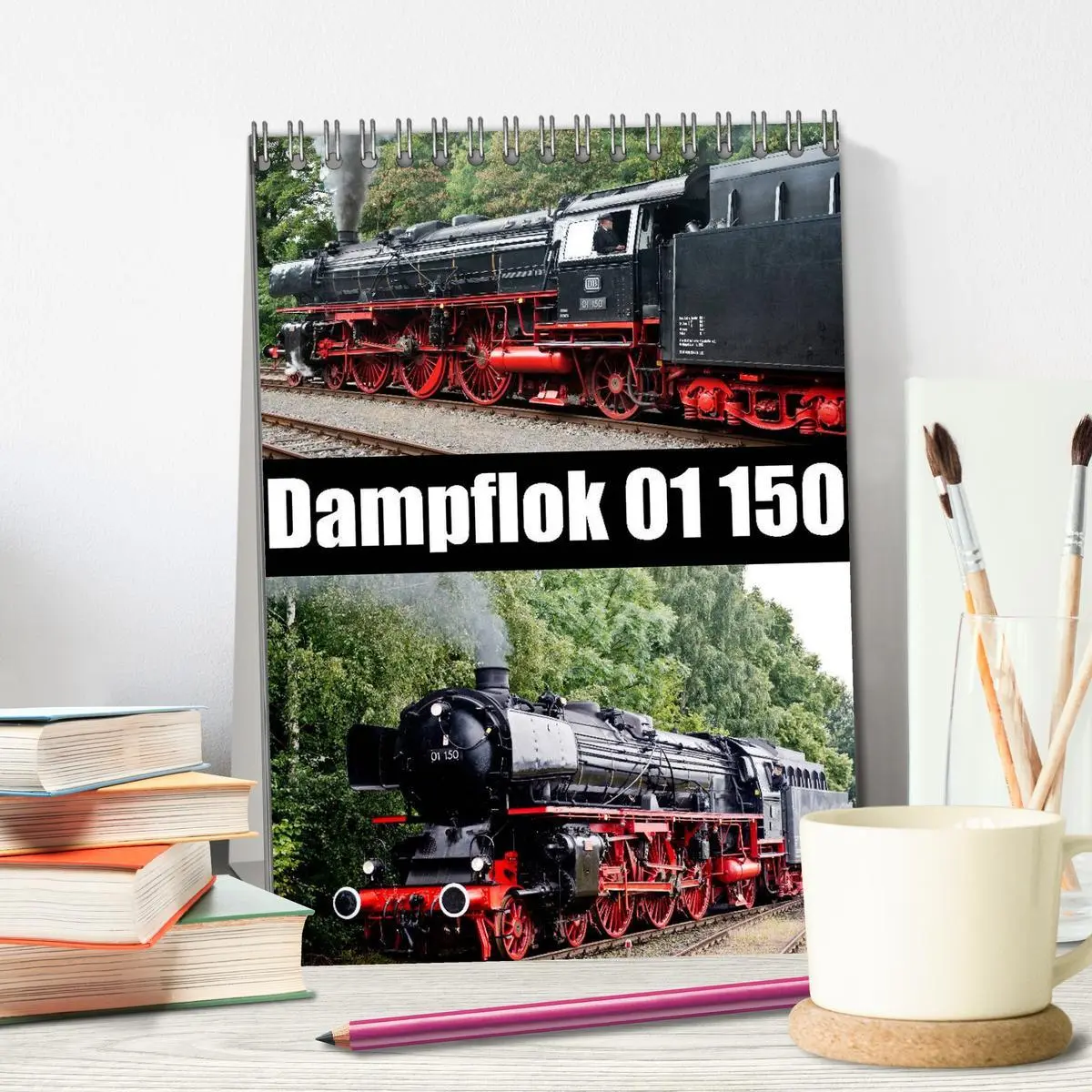 Bild: 9783516479935 | Dampflok 01 150 (Tischkalender 2026 DIN A5 hoch), CALVENDO...