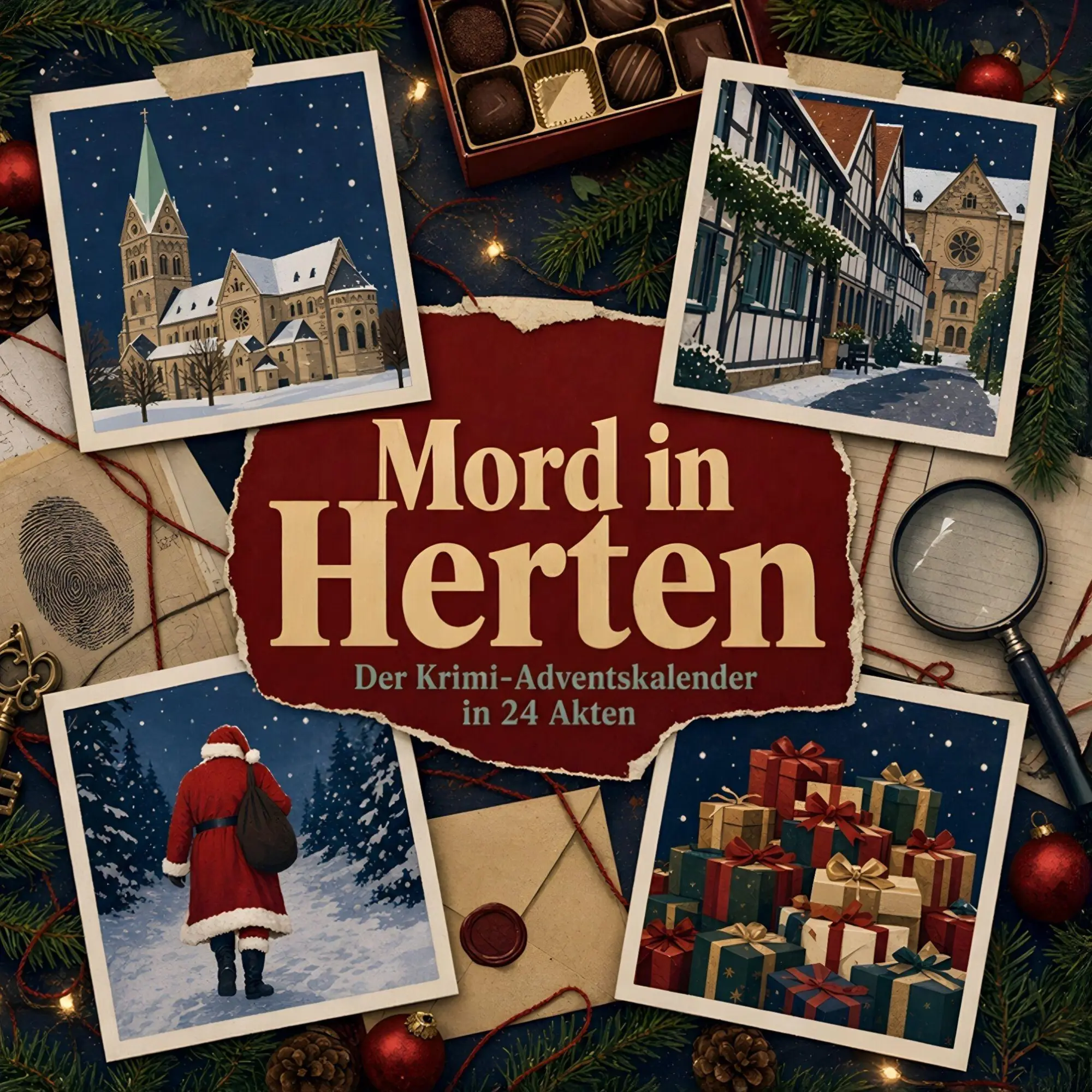 Cover: 9783696119935 | Mord in Herten | Der Krimi-Adventskalender in 24 Akten | Alice Schmied