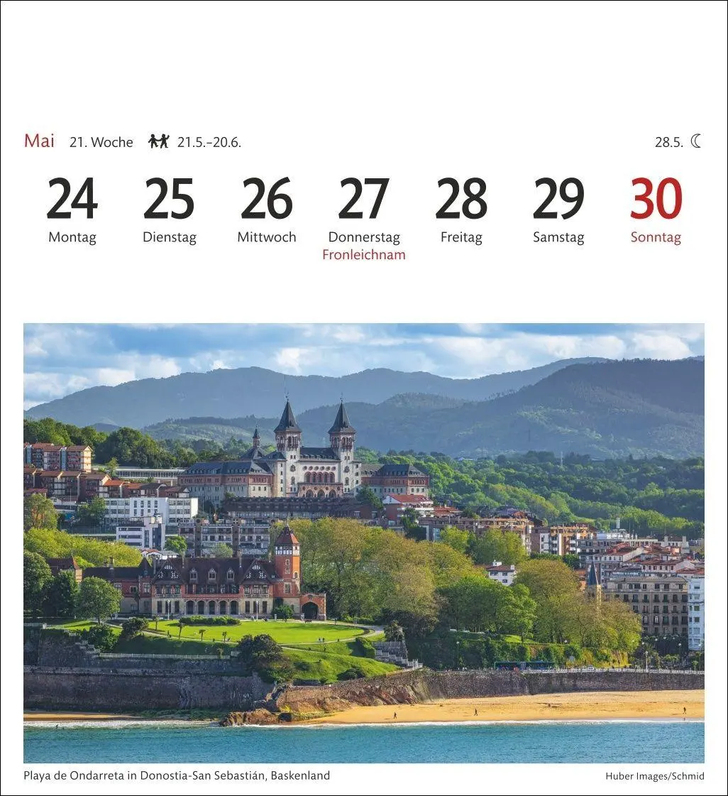Bild: 9783840039935 | Spanien Sehnsuchtskalender 2027 - Wochenkalender mit 53 Postkarten