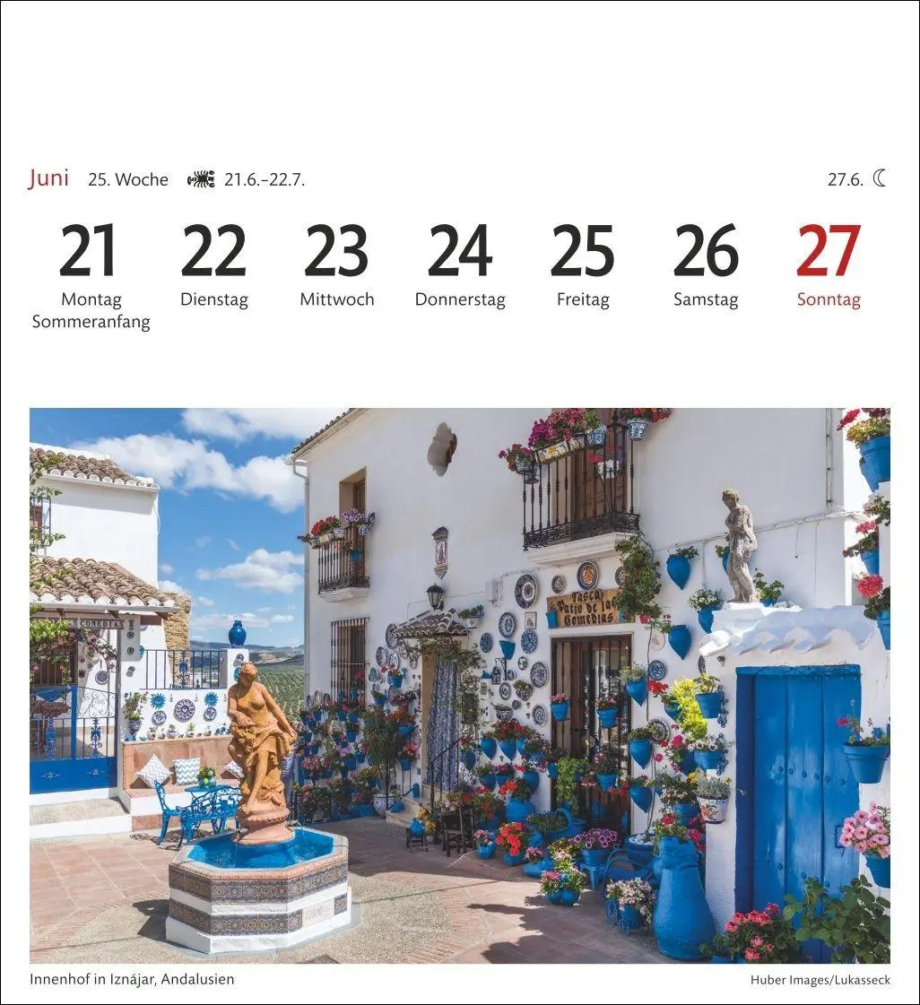 Bild: 9783840039935 | Spanien Sehnsuchtskalender 2027 - Wochenkalender mit 53 Postkarten