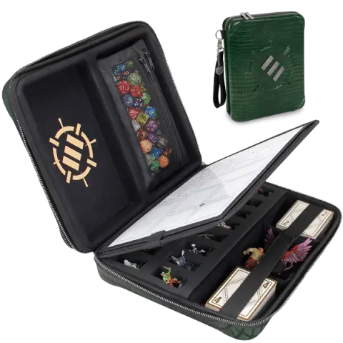 Cover: 637836620036 | ENHANCE Tabletop RPG Organizer Case Collector's Edition Green...