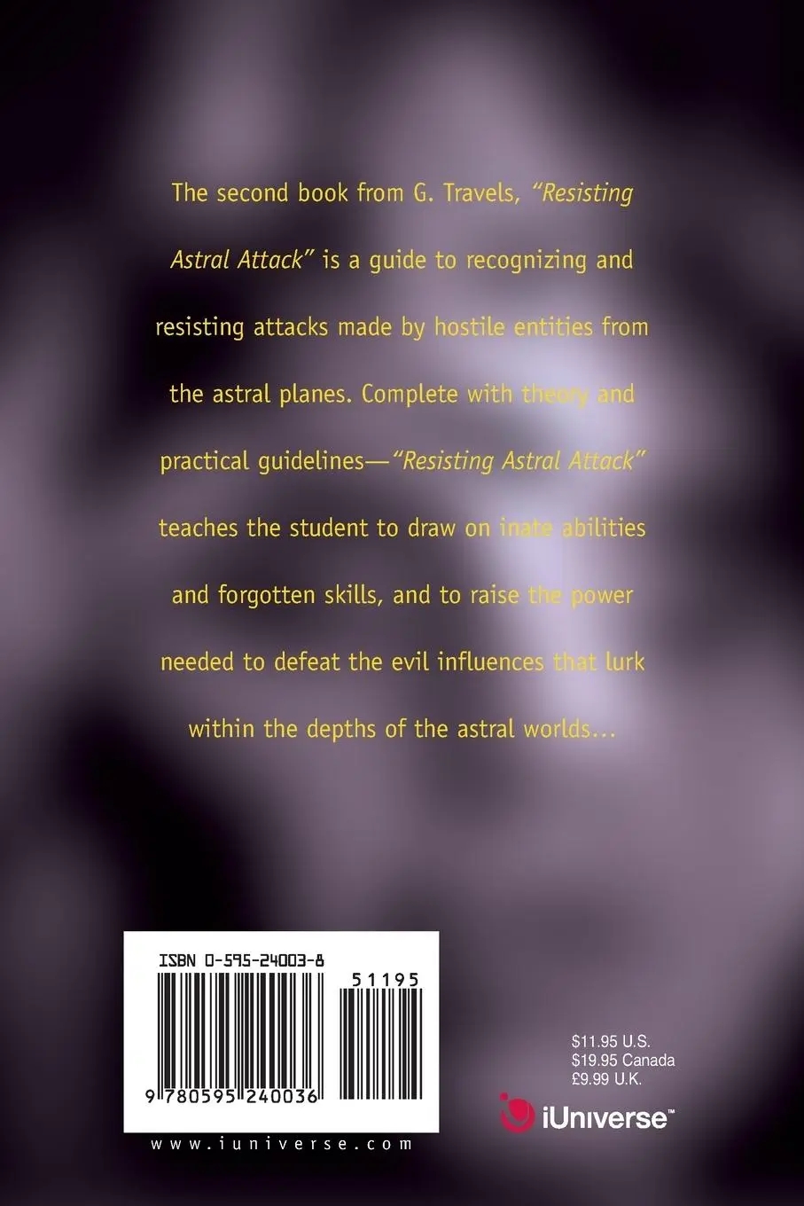 Rückseite: 9780595240036 | Resisting Astral Attack | Warding Against the Shadow Entities | Buch