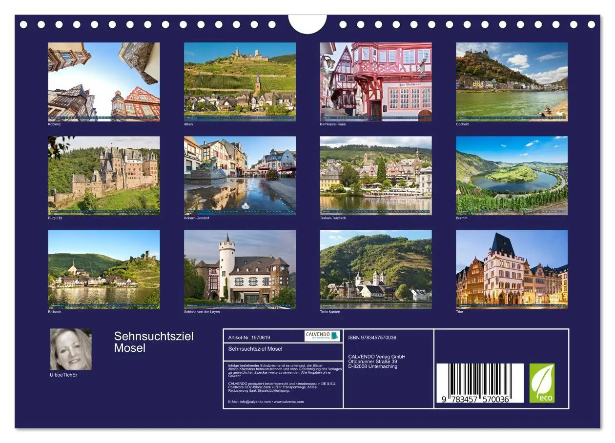Bild: 9783457570036 | Sehnsuchtsziel Mosel (Wandkalender 2026 DIN A4 quer), CALVENDO...