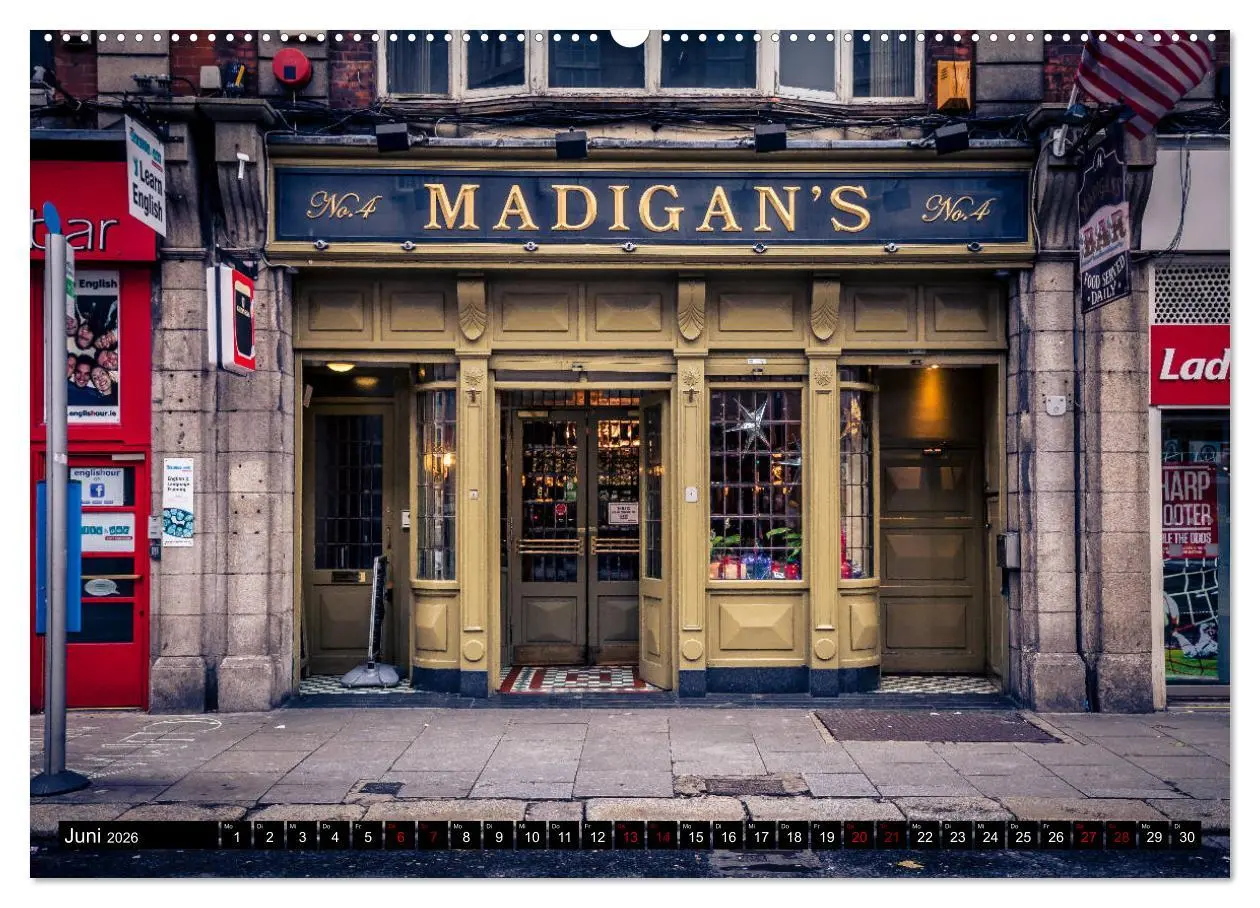 Bild: 9783457880036 | Dublin (Wandkalender 2026 DIN A2 quer), CALVENDO Monatskalender | 2026