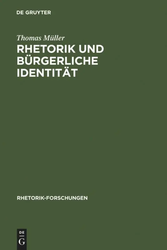 Cover: 9783484680036 | Rhetorik und bürgerliche Identität | Thomas Müller | Buch | V | 1991