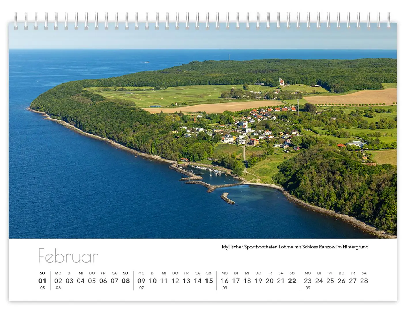 Bild: 9783910680036 | Kalender Rügen Luftaufnahmen kompakt 2026 | Peter Schubert | Kalender