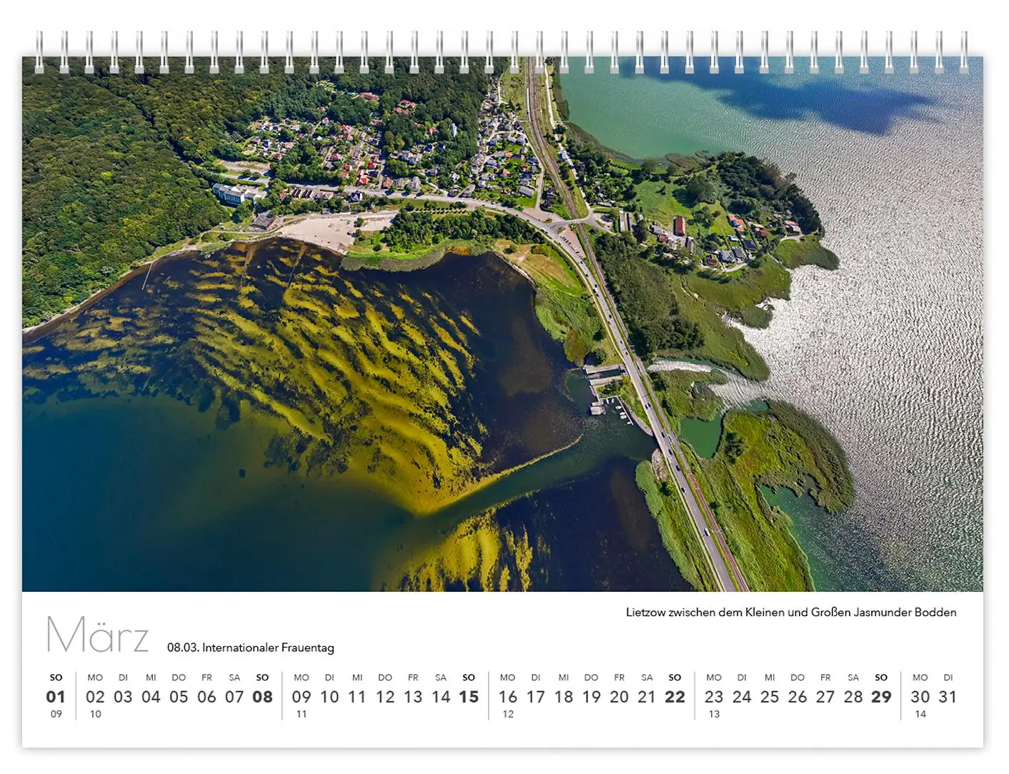 Bild: 9783910680036 | Kalender Rügen Luftaufnahmen kompakt 2026 | Peter Schubert | Kalender