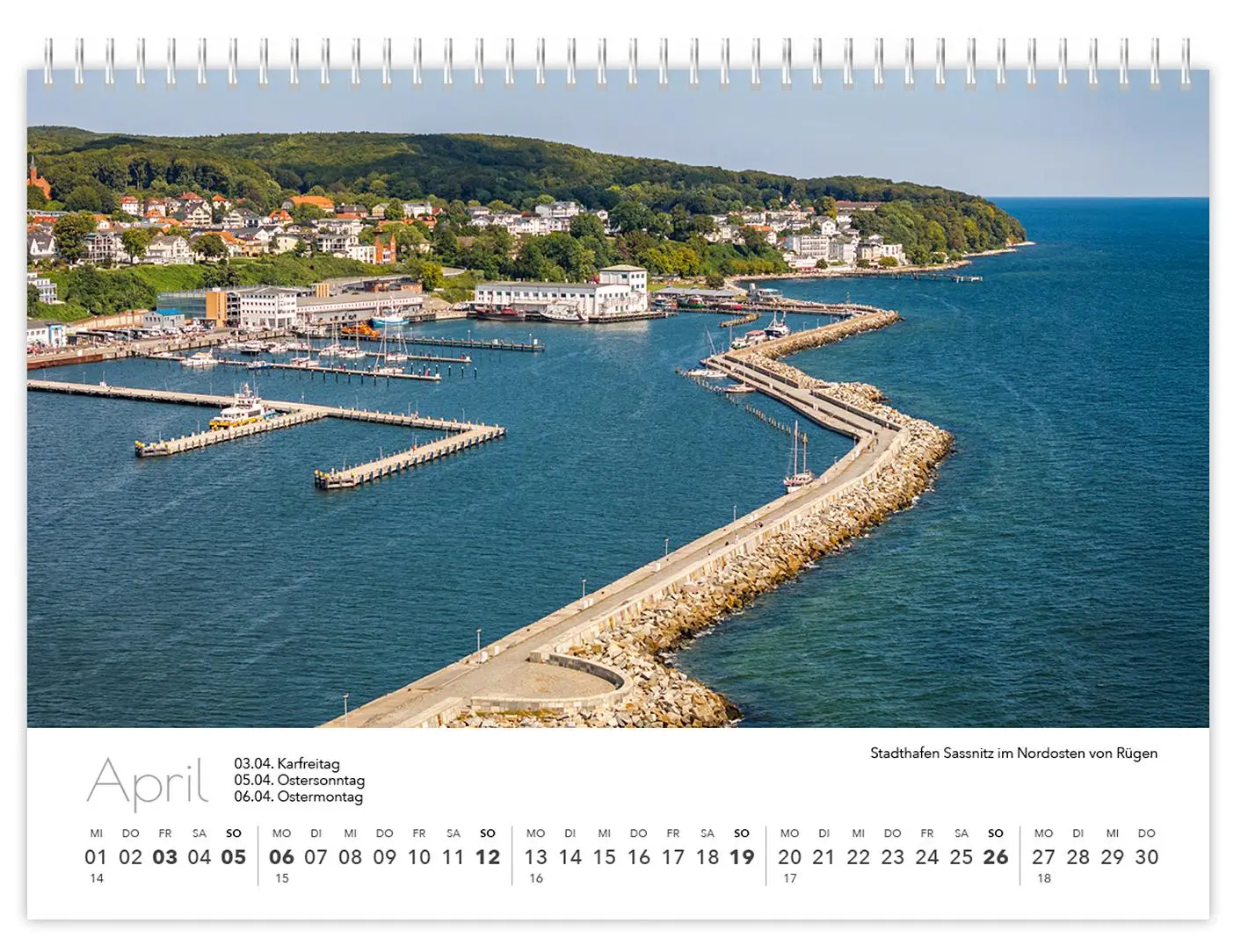 Bild: 9783910680036 | Kalender Rügen Luftaufnahmen kompakt 2026 | Peter Schubert | Kalender