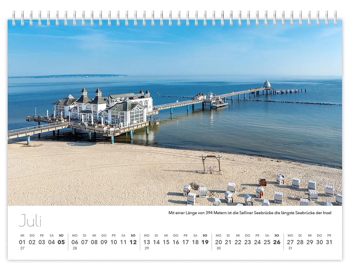 Bild: 9783910680036 | Kalender Rügen Luftaufnahmen kompakt 2026 | Peter Schubert | Kalender