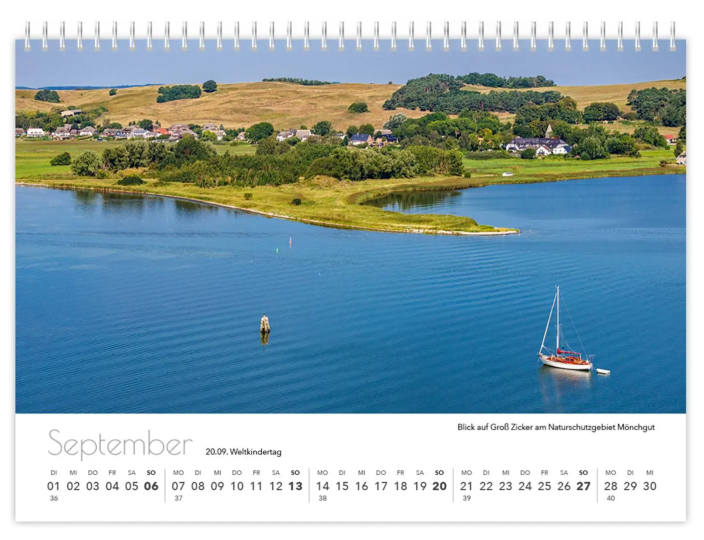 Bild: 9783910680036 | Kalender Rügen Luftaufnahmen kompakt 2026 | Peter Schubert | Kalender