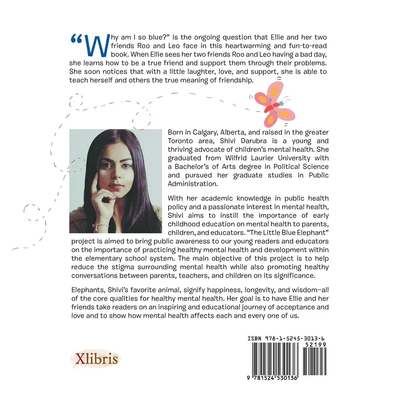 Rückseite: 9781524530136 | The Little Blue Elephant | Shivi Darubra | Taschenbuch | Englisch