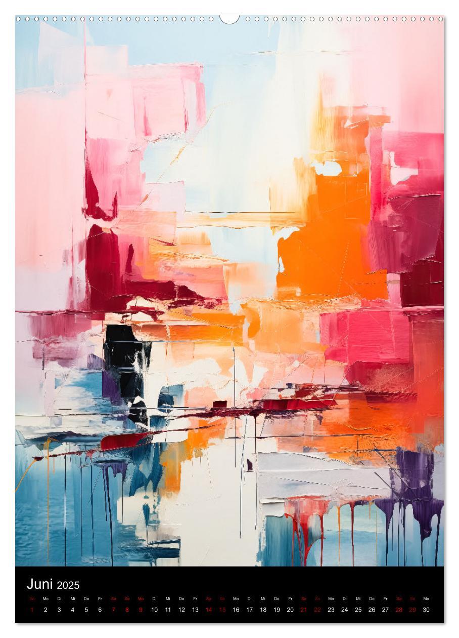 Bild: 9783383830136 | Abstrakte KI-Kunst (Wandkalender 2025 DIN A2 hoch), CALVENDO...