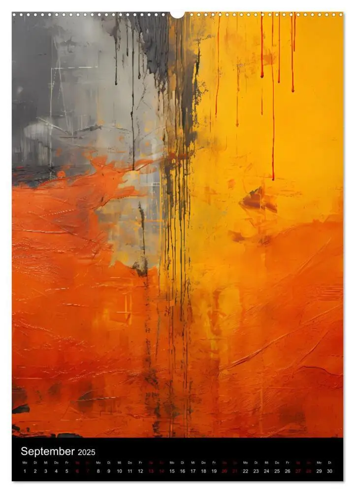 Bild: 9783383830136 | Abstrakte KI-Kunst (Wandkalender 2025 DIN A2 hoch), CALVENDO...