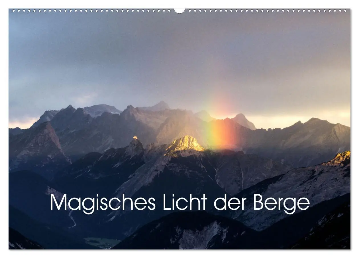 Cover: 9783457560136 | Magisches Licht der Berge (Wandkalender 2026 DIN A2 quer), CALVENDO...