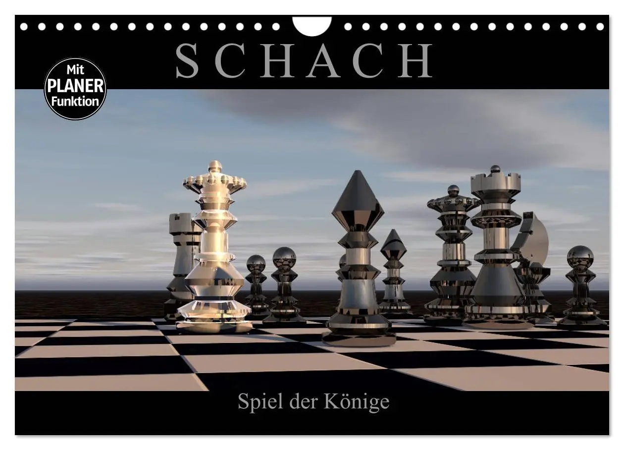 Cover: 9783457940136 | SCHACH - Spiel der Könige (Wandkalender 2026 DIN A4 quer), CALVENDO...