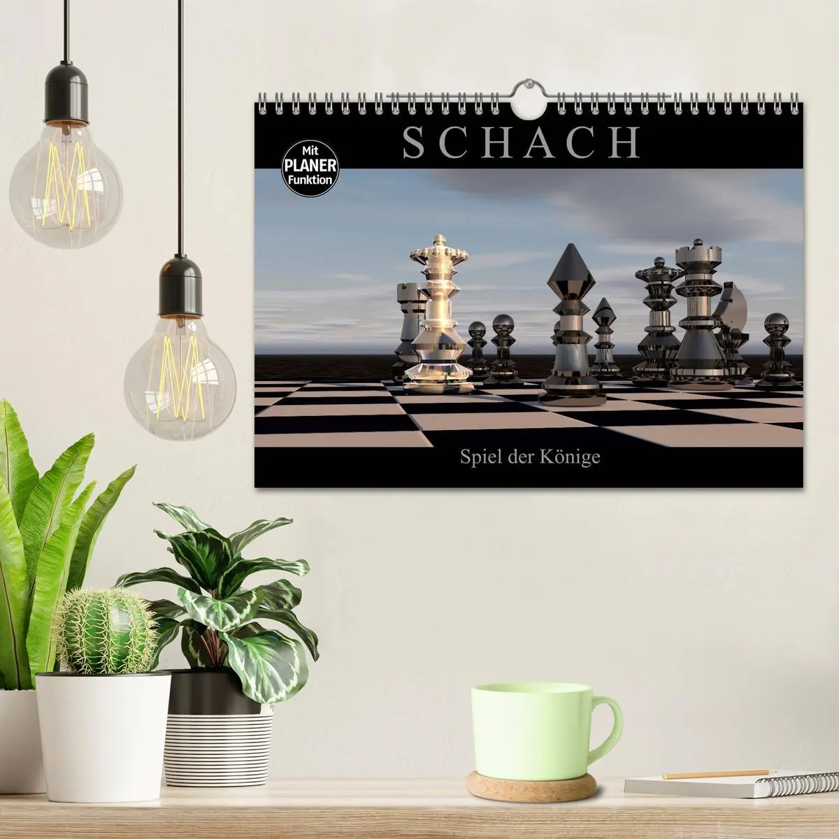 Bild: 9783457940136 | SCHACH - Spiel der Könige (Wandkalender 2026 DIN A4 quer), CALVENDO...