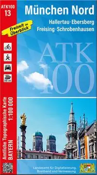 Cover: 9783987760136 | ATK100-13 München Nord (Amtliche Topographische Karte 1:100000) | 2024